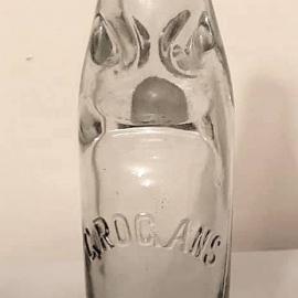 An early Grogan and Blackmores soft drink bottle, Greymouth .