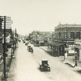 Looking west down Mackay Street, Greymouth. ca.1930s.
