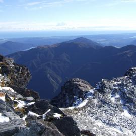  Cairn Peak looking back towards Hokitika.