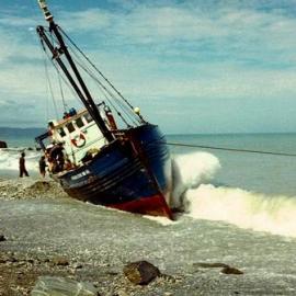 Golden Star Boat Okarito -Waitangi beach. 1968.  - ALBUM -
