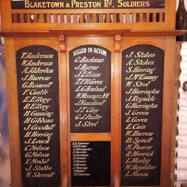 "Honour to Whom Honor is due" - Blaketown and Preston Rd Soldiers.1914-18.
