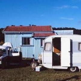  Opossum trapper's caravan, Okarito.