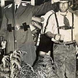 Greymouth Municipal Band at beer festival, Alan Wisdom collection