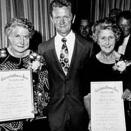 Greymouth Municipal Band life members, Miss Baxter and Mrs Henry.