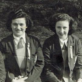 West Coast Basketball - (Left) Marj Forrest, Nola Forrest.