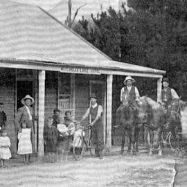 ALBUM - Mitchells Hotel, Lake Brunner .ca.1908.