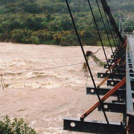 The river in high flood 
