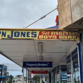 Jones and McBride Men's Drapery, Greymouth.1960`s.