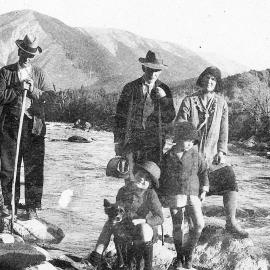 At the source of the Buller River. ca.1935.