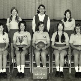 Westland High School Netball A 1972