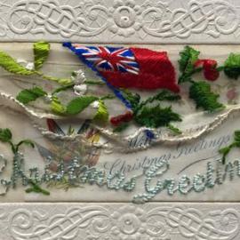 A card to Miss Helen McGregor of Blacks Point from Sam Taylor, 1918.