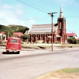  Van turning into Puketahi Street.Greymouth.1971.
