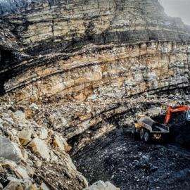 Solid Energy - opencast above Strongman