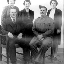 The Flaherty Family from Paroa - whom the swimming hole was named after.ca.1945.