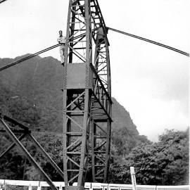  The old Waiho river bridge at Franz Josef. 