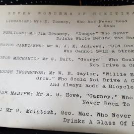 Seven wonders of Hokitika