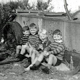 Kevin Bell, Eddie Molloy, Colin Bell and Trevor Molloy.1947.