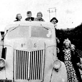 Hunt family moving from Waiuta to Roa, with Westland Transport.1957.