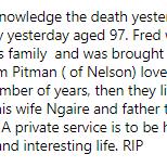  Frederick George Pitman - obituary