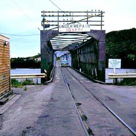 Taramakau Rail and Road Bridge .1979.