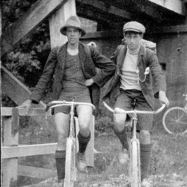 Bike trip with friends from Christchurch over Arthur's Pass to Greymouth.1907.