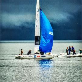 Team New Zealand on Lake Brunner. Early 2000`s.  - ALBUM -
