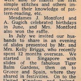 Post Office Association magazine featuring Hokitika Post Office Women's League