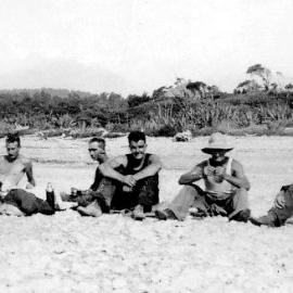 P.W.D Rest and Recreation at Gillespies beach. ca.1937.
