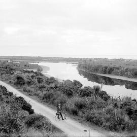 New River - on the Greymouth to Hokitika road.ca.1912.