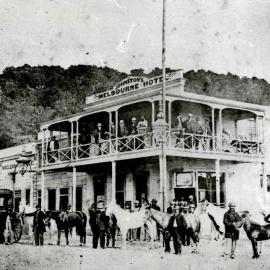 Melbourne Hotel, cnr Mawhera Quay and Werita Street, Greymouth 1873.