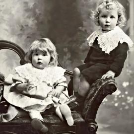 Colin Bell, and his older brother George. 1911.