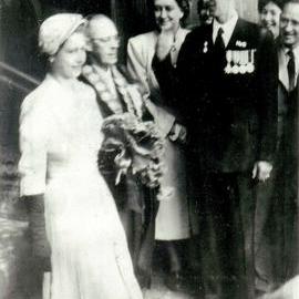 Henrietta and George Rutter with Queen Elizabeth Prince Philip.   - 2  PHOTOS -