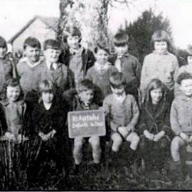 Lower Kokatahi School, Infants to Std 2. 1930.  - 2 PHOTOS -