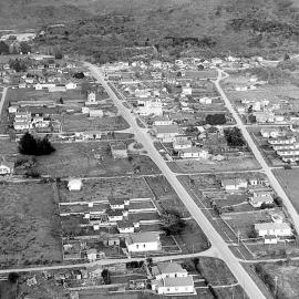 Whites Aviation aerial of Ross, 1959
