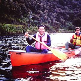 Federico Mayor, the Director of UNESCO, visiting South Westland.1993.