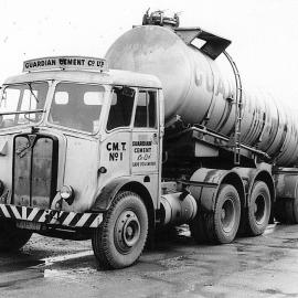 Guardian Cement Works truck, Cape Foulwind 1964.