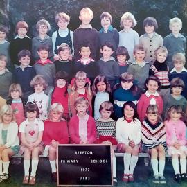 Reefton Primary School,J 1 and 2. 1977.