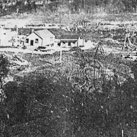 First School, with teachers cottage next door on banks of Card Creek.Marsden .
