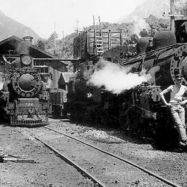 The old Otira Loco depot.ca.1957 - 58.