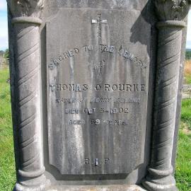 A lonely Grave - Thomas O'Rourke, passed away 1902.