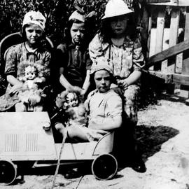 My mum and her sisters at Waiuta .ca.1937.