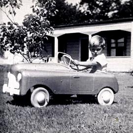 December 1951 - seems metal pedal cars were a bit of a thing across the Commonwealth