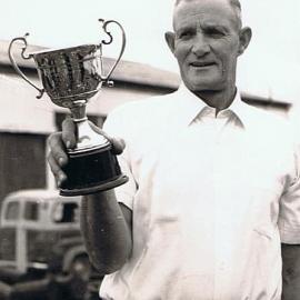 Ambrose (Amby) Ryan with  Chopping cup, Rotomanu.