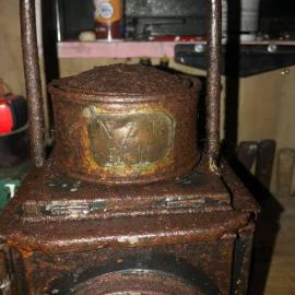 Shunter`s Lamp with brass plaque - NZR WW.