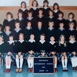 Room 10 , Greymouth Intermediate School .1981.