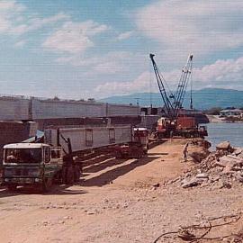Buller Bridge under construction. 1975.