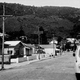Thompson Street, Greymouth  - Smiths Bakery delivery van on left