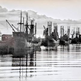 Port of Greymouth.1950`s.