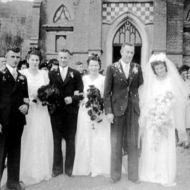 Jean and Jack Smith`s wedding, Greymouth.28th April,1945.