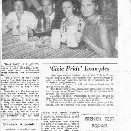 Coasters on their OE in Switzerland. 1961.